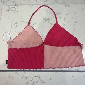 Hot & Light Pink Crop Top